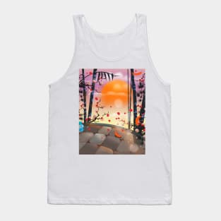 Japanese Blossom Garden. Tank Top